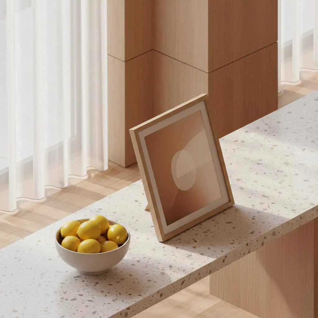 Skylight digital photo frame displaying family photos
