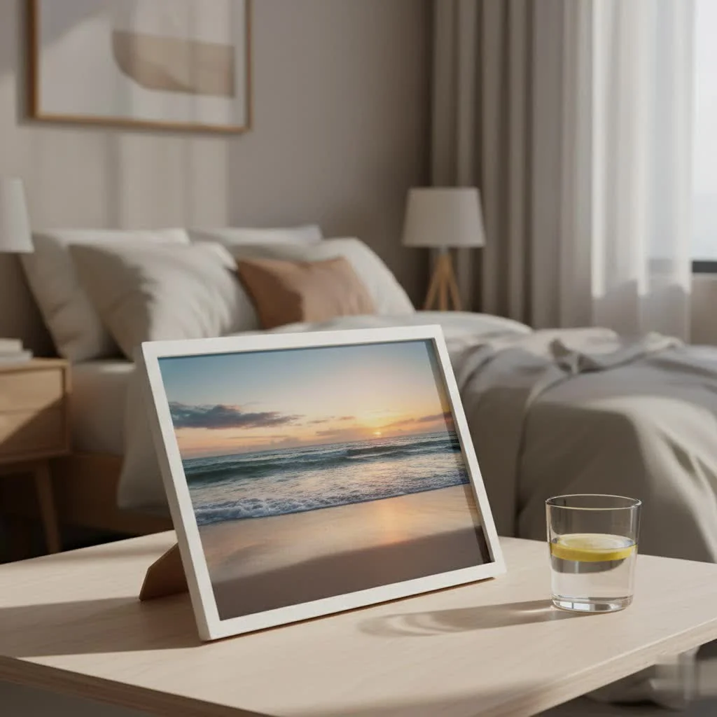 Nixplay digital photo frame displaying family photos