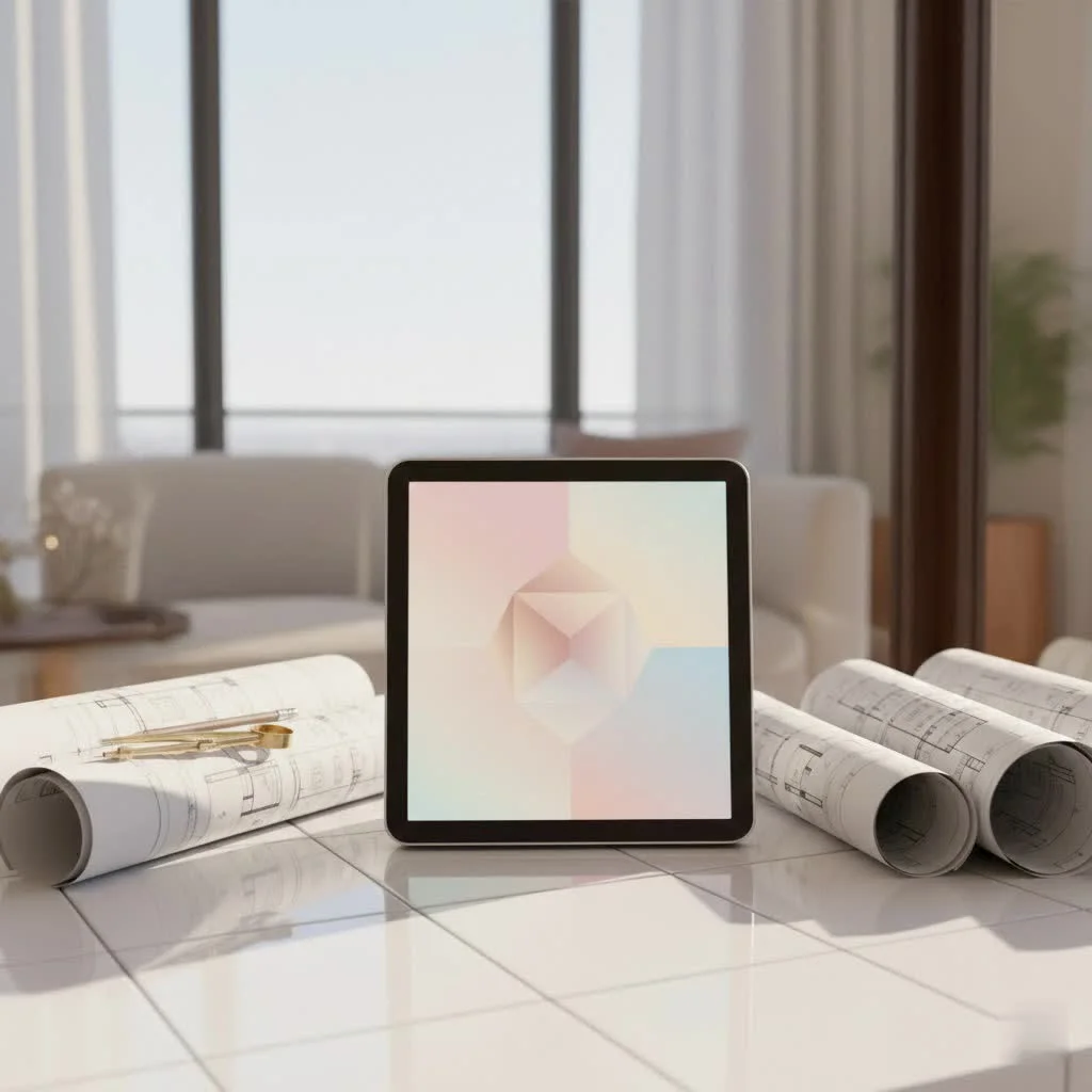 Digital picture frame displaying family photos